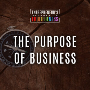 Entrepreneur's Journey to Fruitfulness - Lesson 1